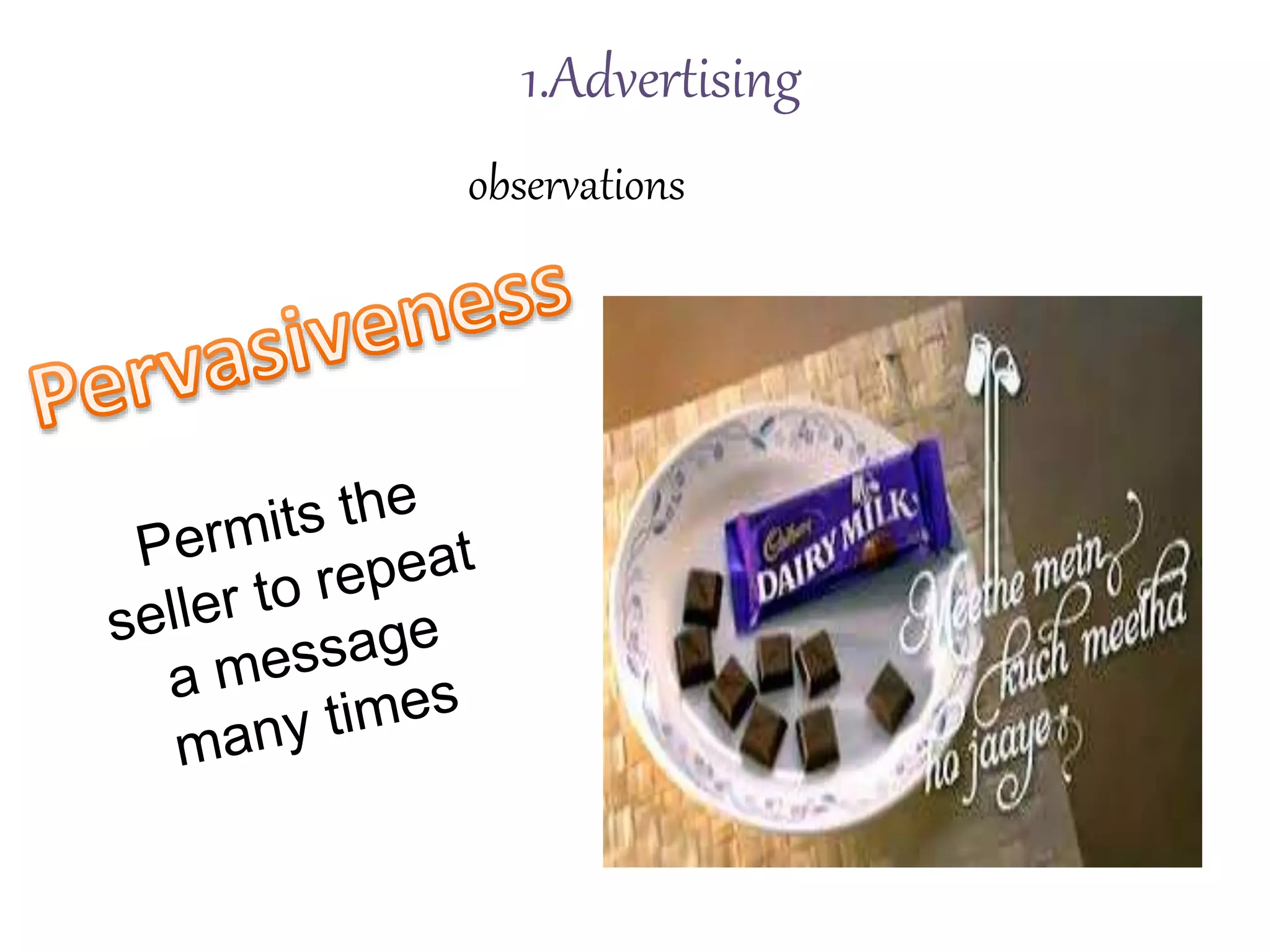 1.Advertising
observations
 