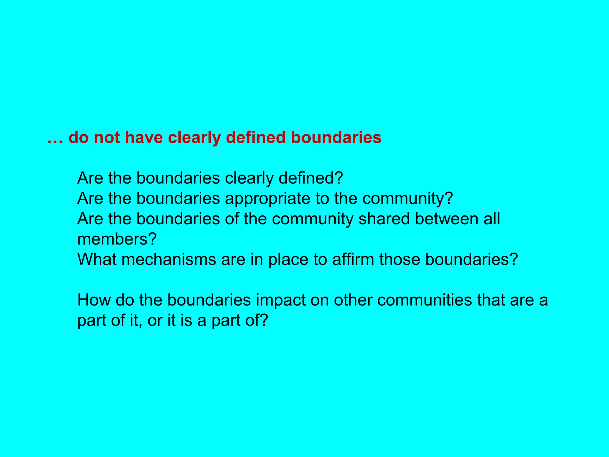 What is community | PPT