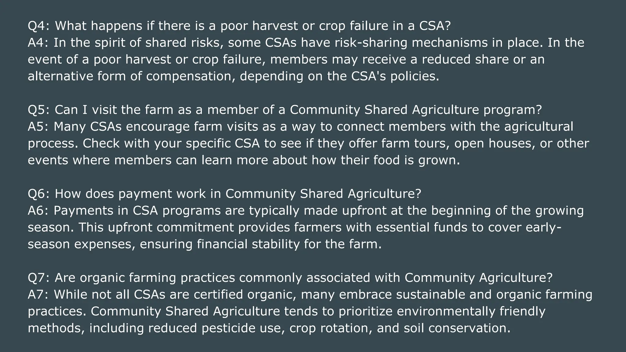 What is community supported shared agriculture? | PPTX