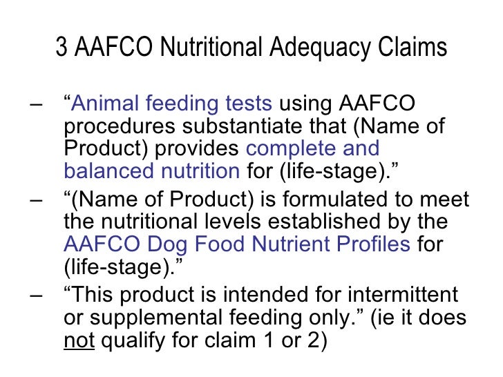 aafco complete and balanced