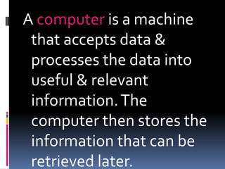 What Is Computer | PPTX