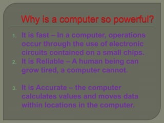 Manual Data Processing – is characterized by the absence of any machine in processing data.The person involved does all the activities – from accumulation of data, their manipulation and the creation of results