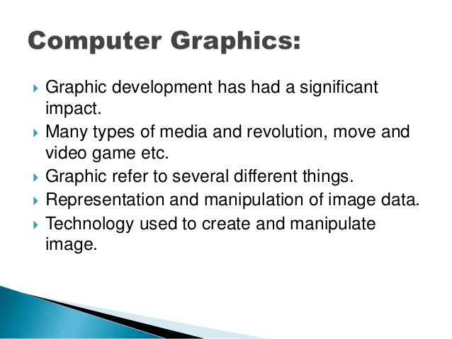What is computer graphics
