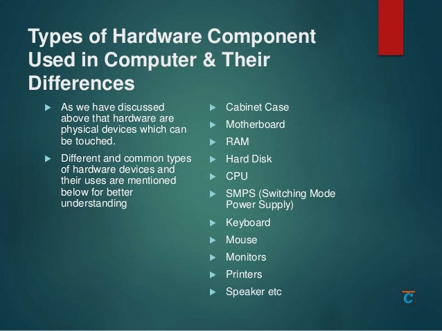 What is computer hardware and software