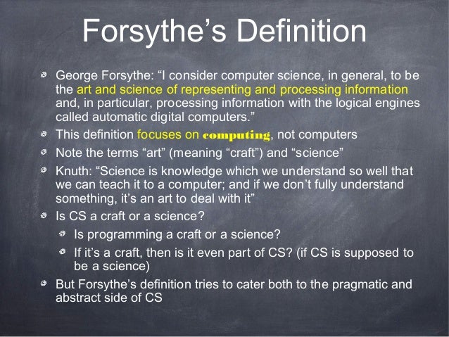 What is computer science