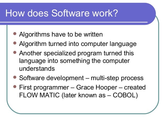 What is computer software