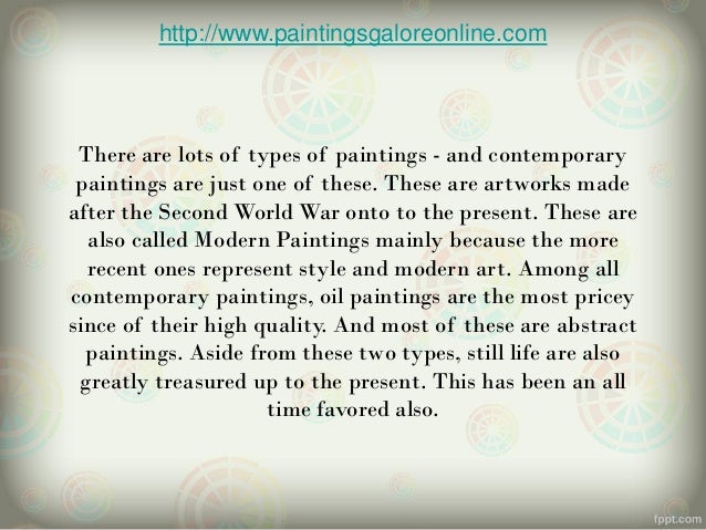 What is Contemporary Painting What is Contemporary Painting