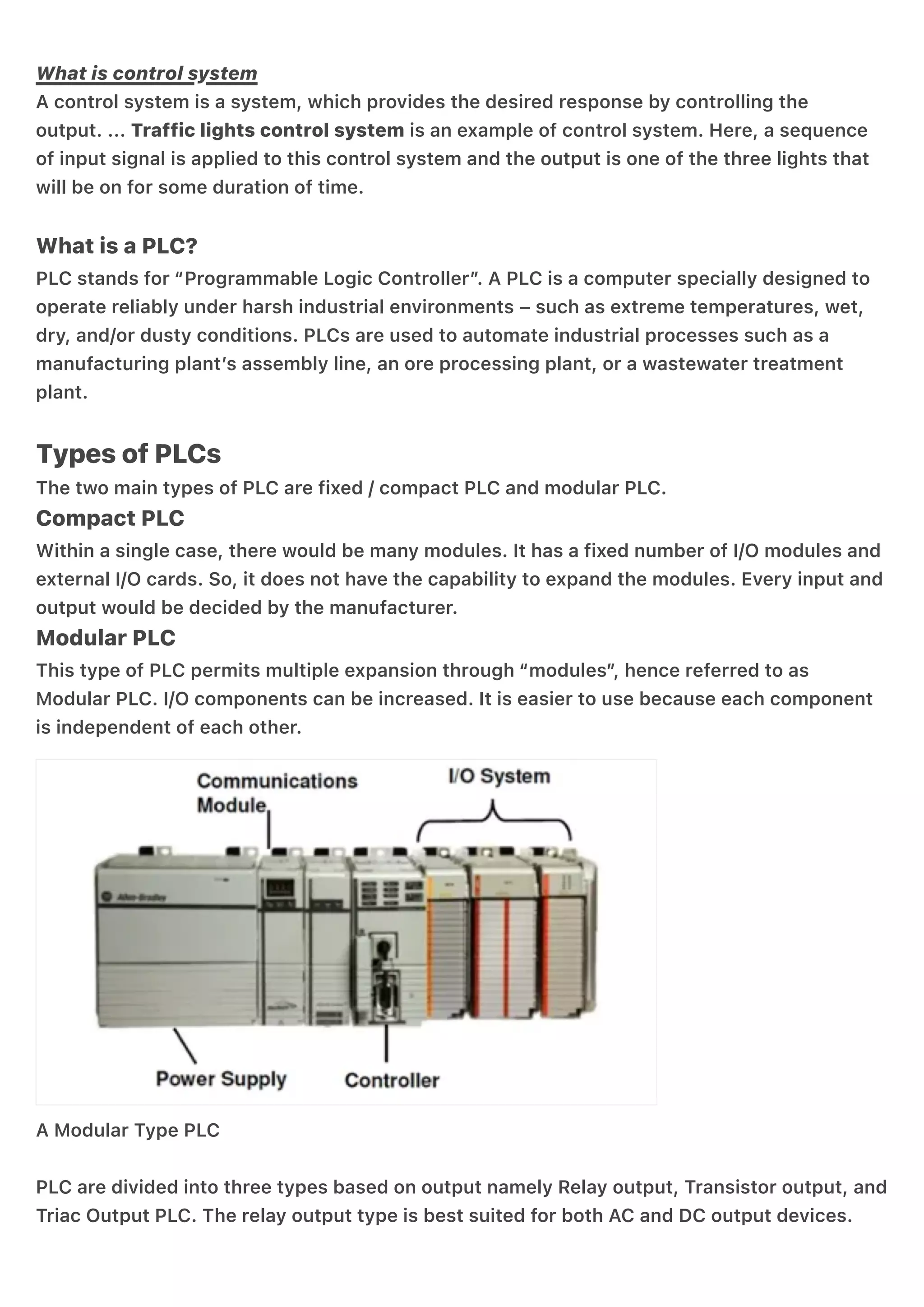 Control Systems Examples Pdf What is control system | PDF
