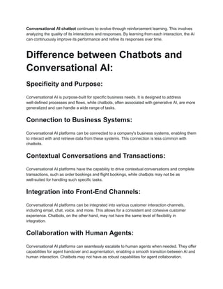 What is Conversational AI How it is different from chatbots.pdf