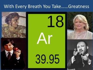 With Every Breath You Take……Greatness
 