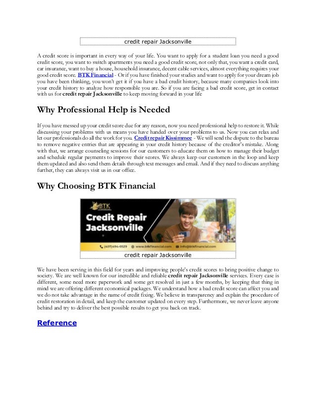 What Is Credit Repair Jacksonville pdf