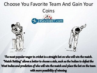 Free & Paid Online Cricket Betting in India Slide 5
