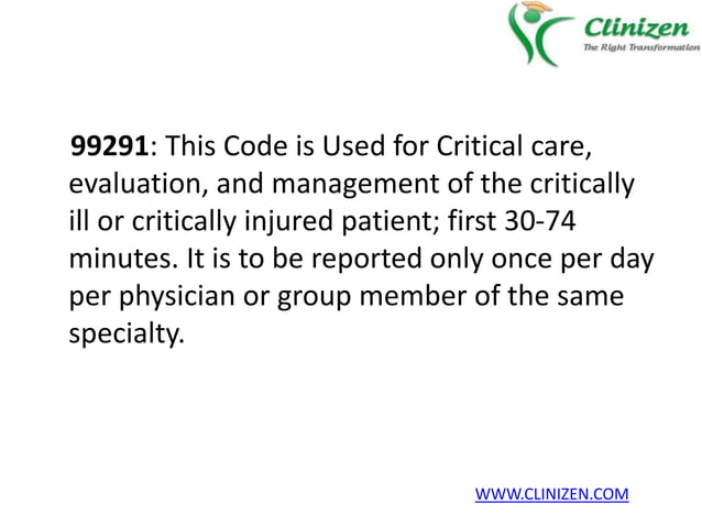 CRITICAL CARE CODING GUIDELINES visual data 5