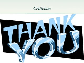 Criticism 