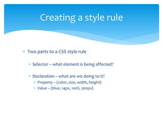 What is css | PPTX | Web Design and HTML | Internet