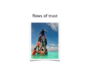 ﬂows of trust
 