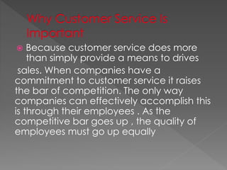 What is customer service