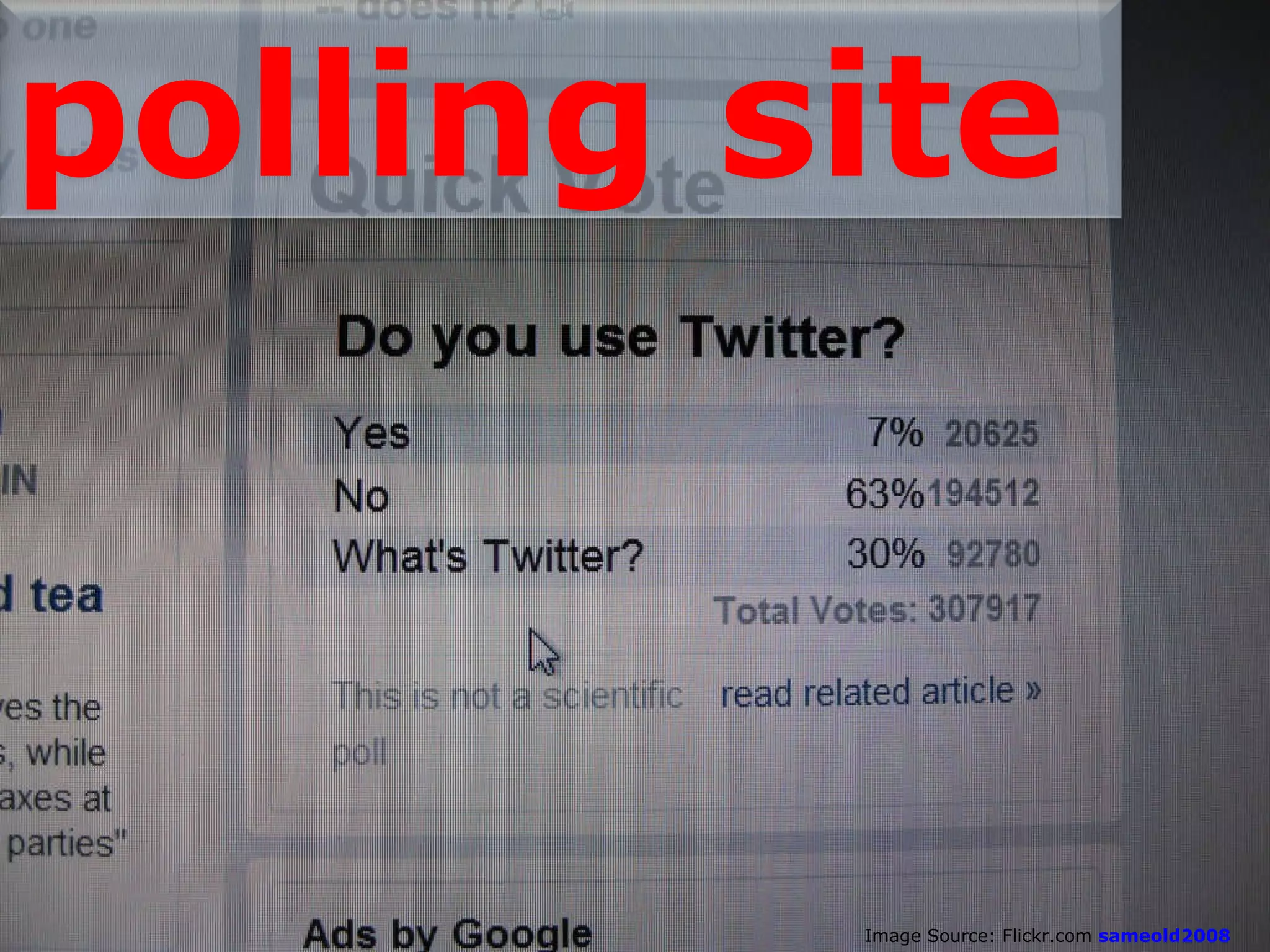 Image Source: Flickr.com  sameold2008 polling site 