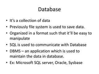 What is database | PPT