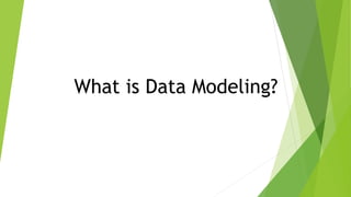 What is Data Modeling?
 