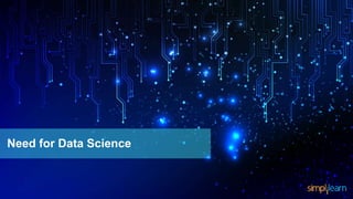 Need for Data Science
 