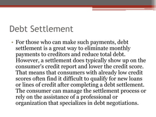 What is Debt Settlement? | PPTX