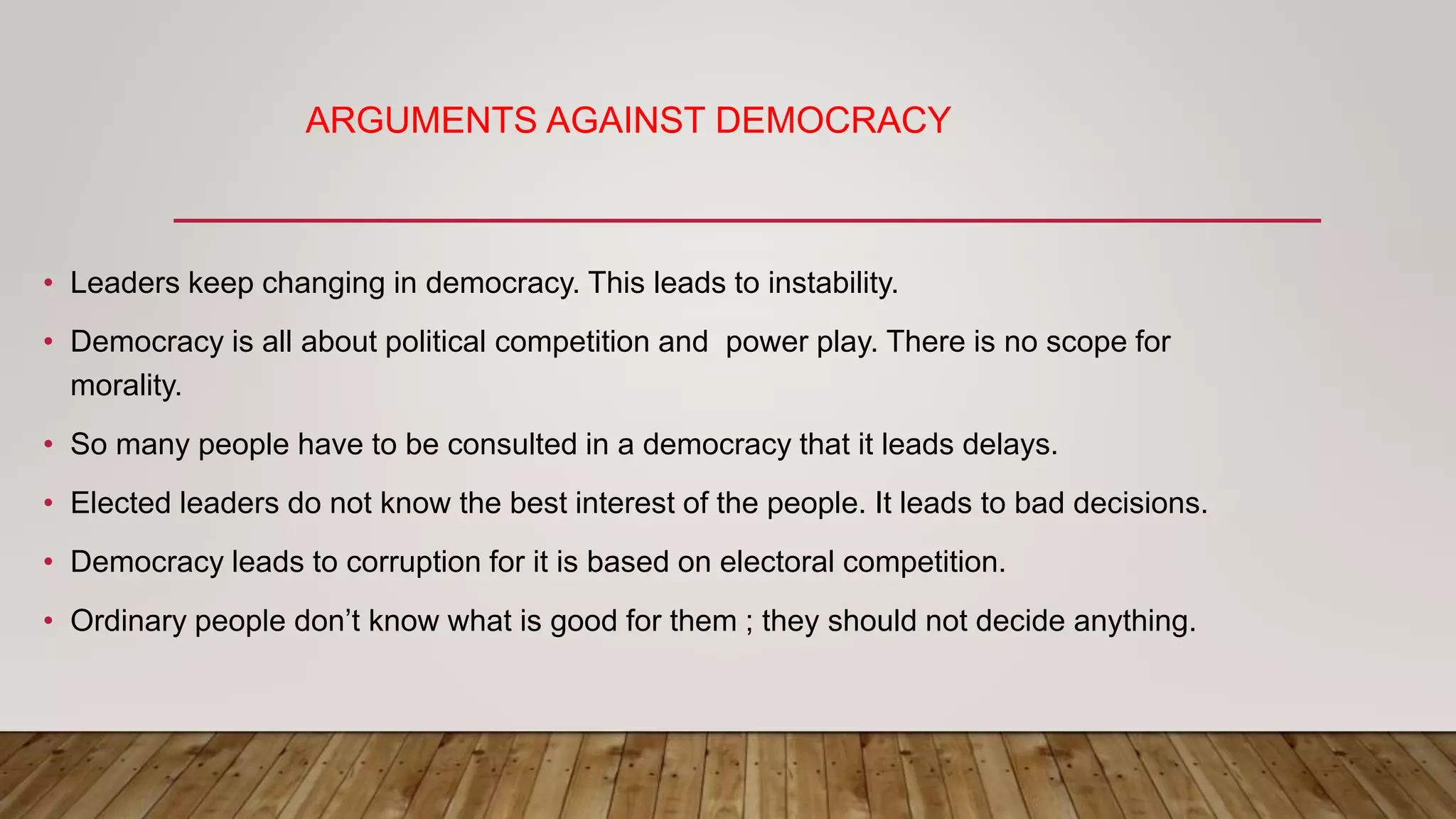 What is democracy Why democracy | PPTX