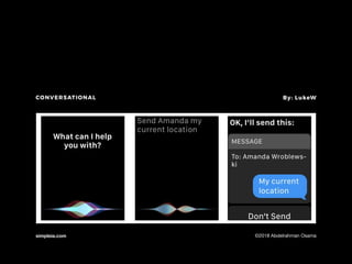 simpleia.com ©2018 Abdelrahman Osama
CONVERSATIONAL By: LukeW
 