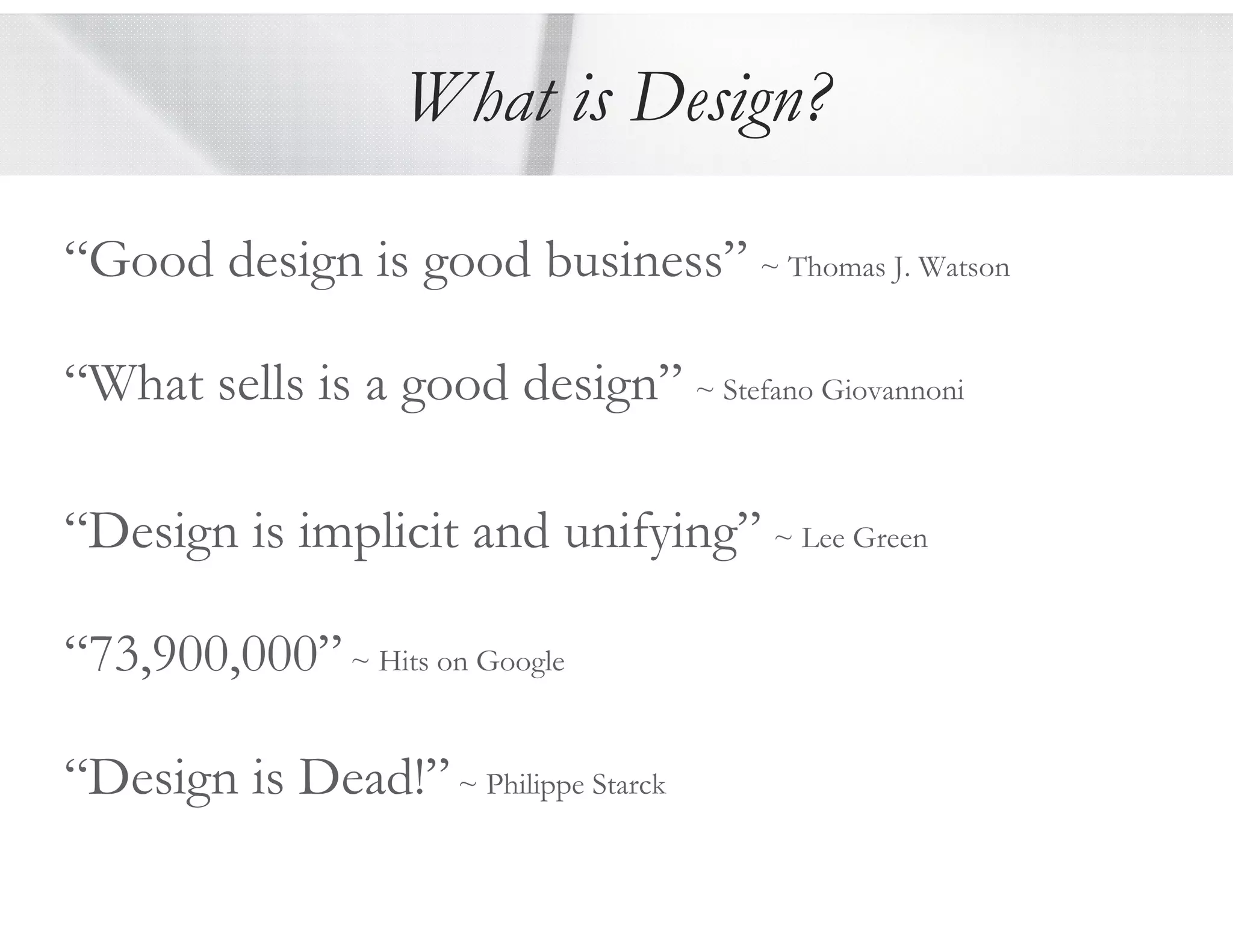 What is Design?
