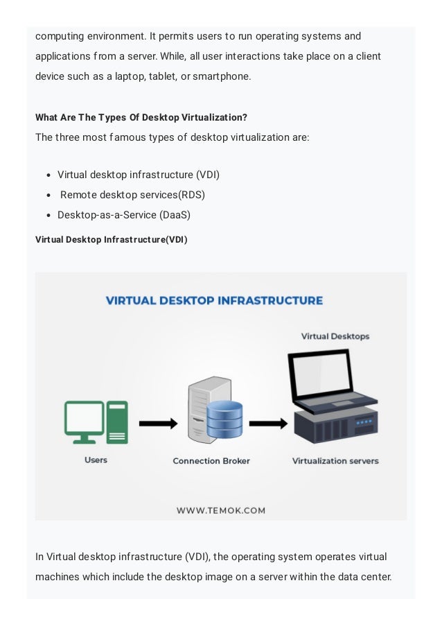 What is desktop virtualization and how does it work