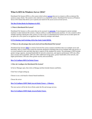 What Is DFS In Windows Server 2016 2.pdf