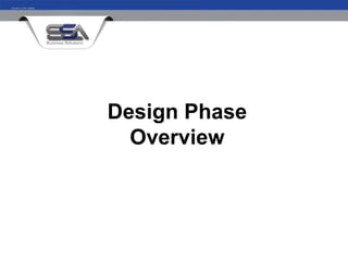 Design Phase
  Overview
 