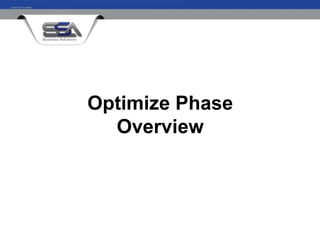 Optimize Phase
  Overview
 