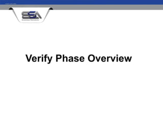 Verify Phase Overview
 