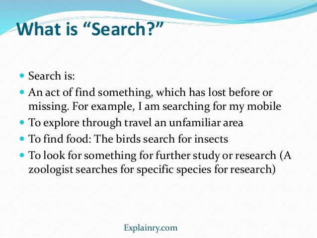 What is difference between search and research