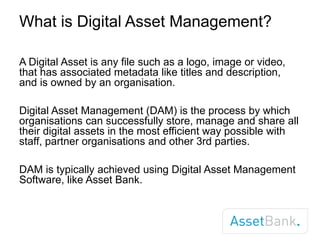 What is Digital Asset Management? | PDF