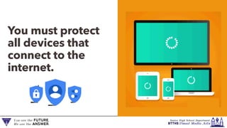 You must protect
all devices that
connect to the
internet.
 