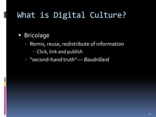 What is Digital Culture?