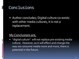 What is Digital Culture?