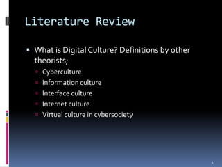 What is Digital Culture?