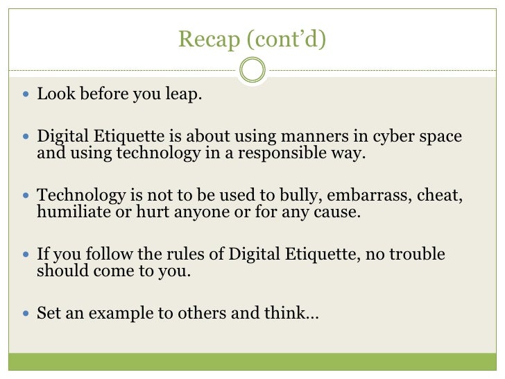 What Is Digital Etiquette