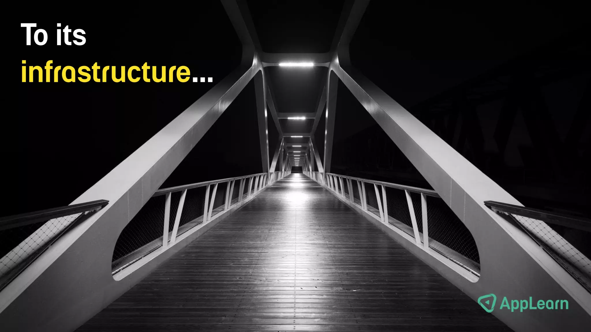 To its
infrastructure…
 