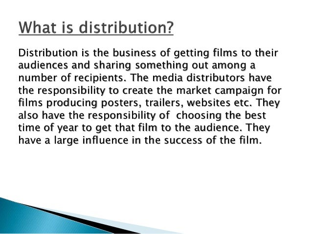 What is distribution media powerpoint
