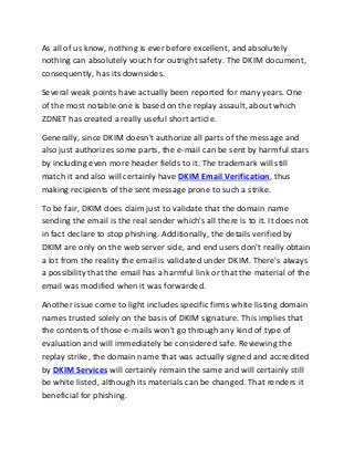 What is DKIM? Advantages or Advantages of DKIM