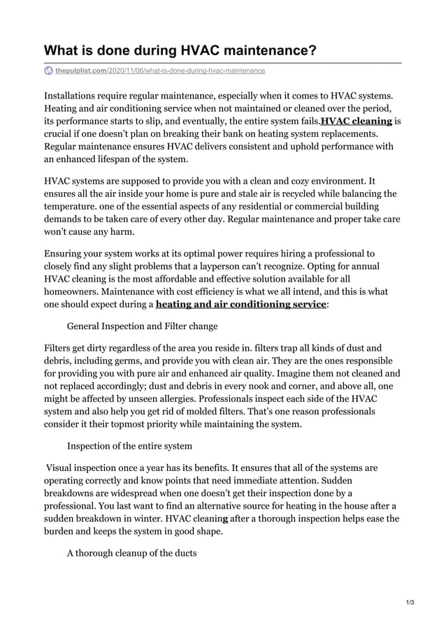 what-is-done-during-hvac-maintenance-pdf