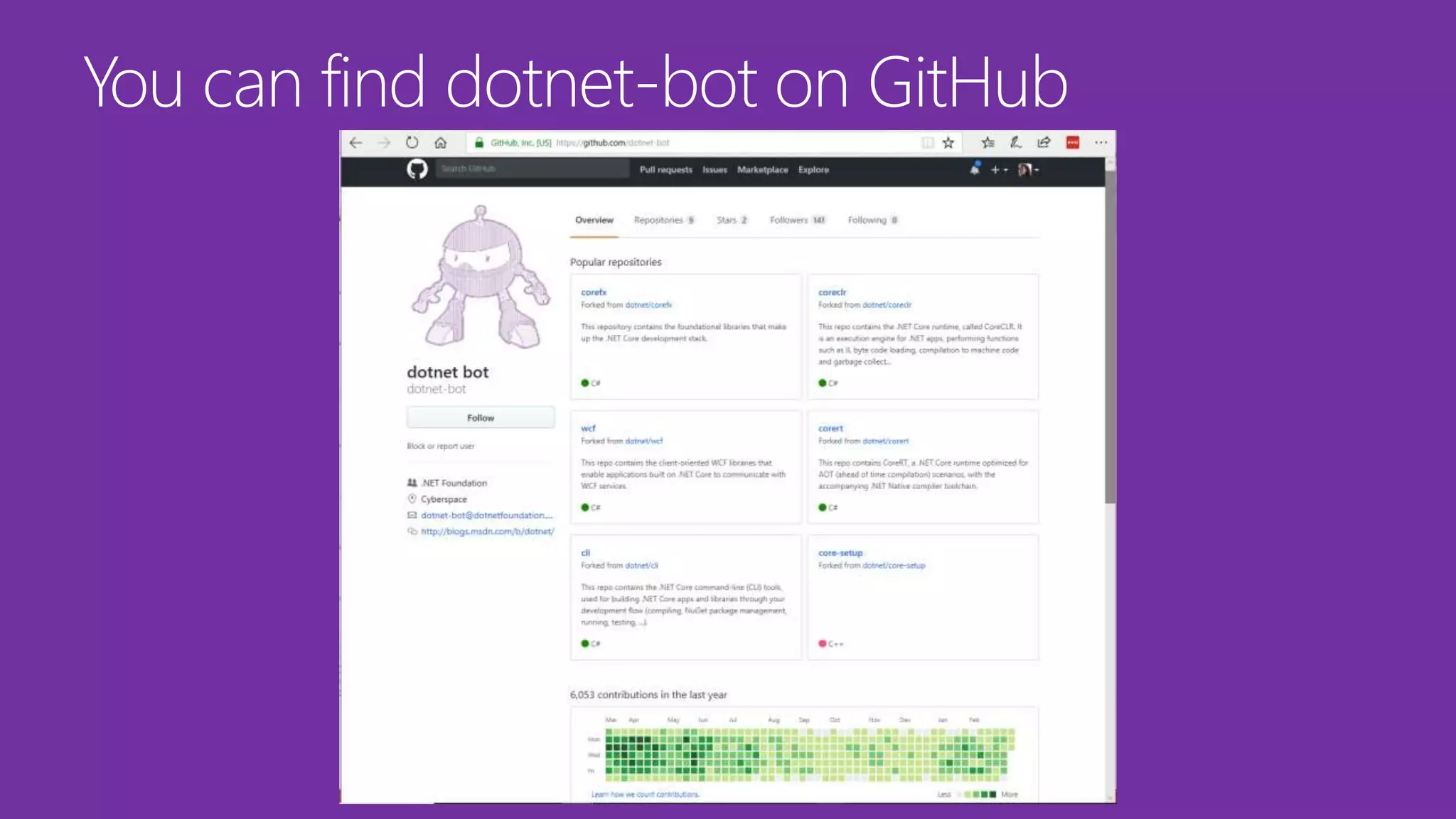 You can find dotnet-bot on GitHub
 