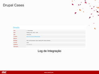 www.ciandt.com
Drupal Cases
Log de Integração
 
