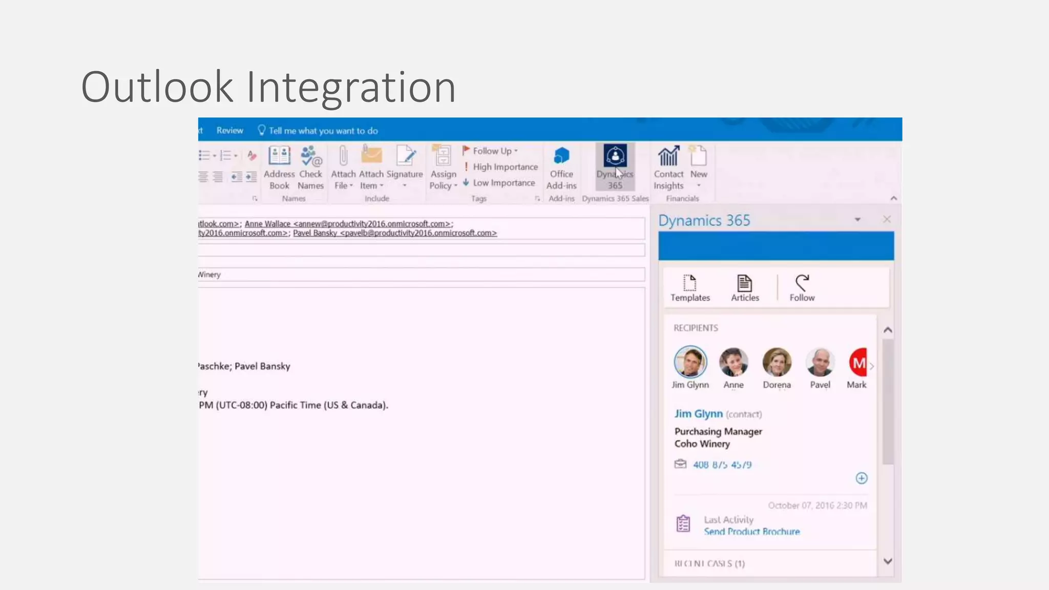 Outlook Integration
 