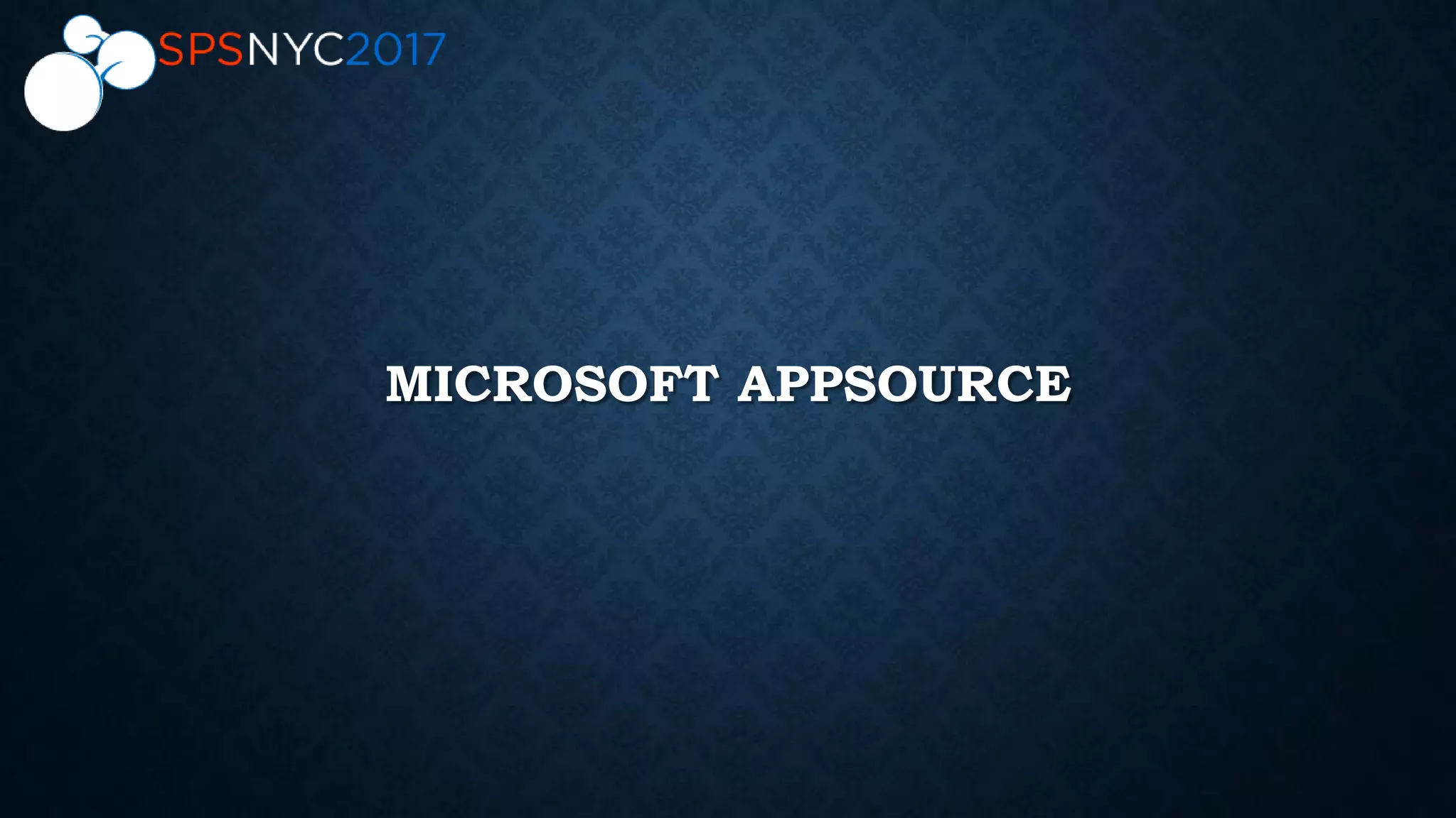 MICROSOFT APPSOURCE
 