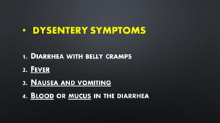 What is dysentery | PDF